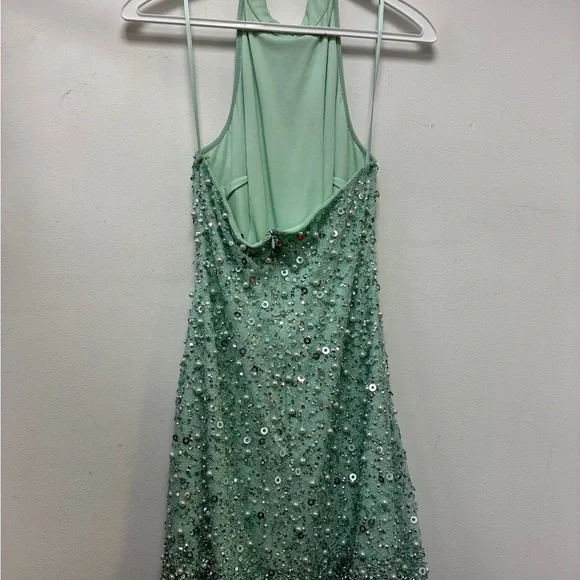 adrianna papell beaded halter cocktail dress Adrianna Papell main image 1